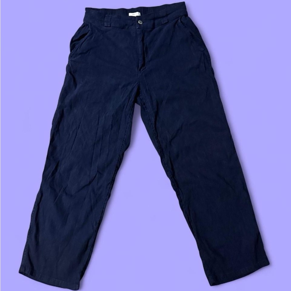 Halston Heritage Navy Blue Chinos